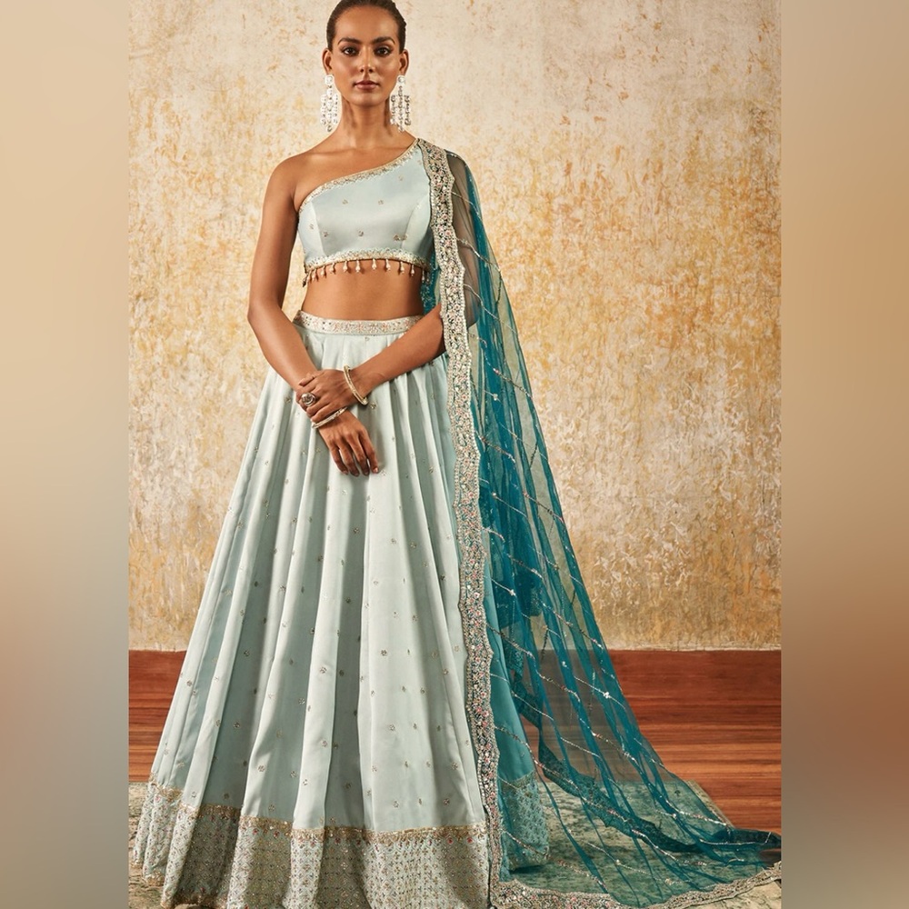 Laksharaa Blue Indian Lehenga Choli Outfit